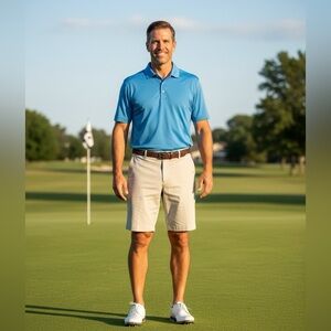 Pennman Mens Khaki Shorts Waist 42